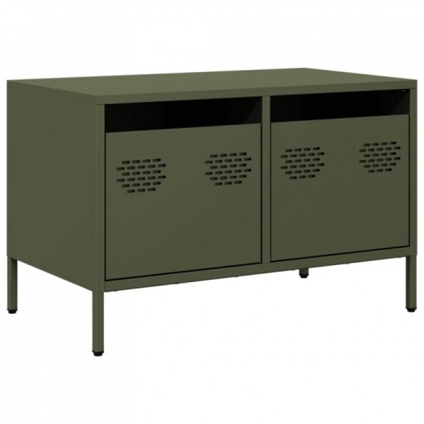 Szafka RTV, oliwkowa, 68x39x43,5 cm, stal walcowana na zimno