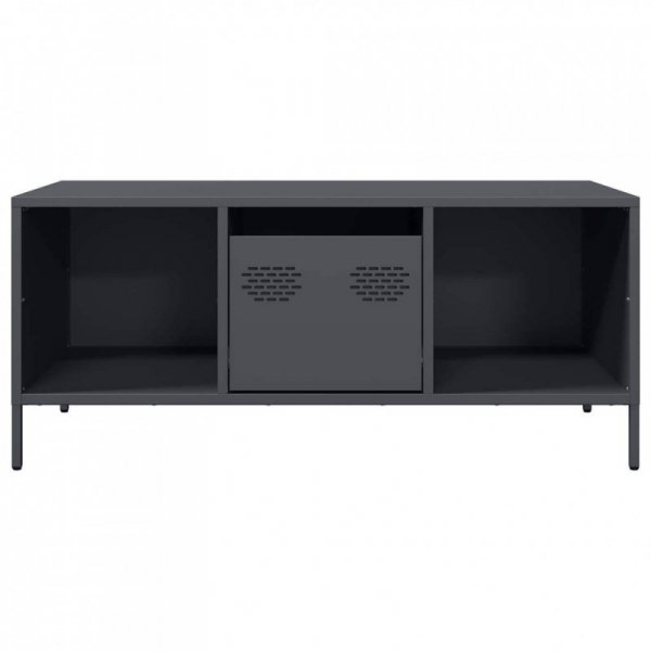 Stolik kawowy, antracyt, 101,5x50x43,5 cm, stal
