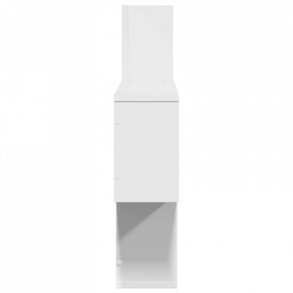 Półka ścienna, biała, 100x15x70 cm, materiał drewnopochodny