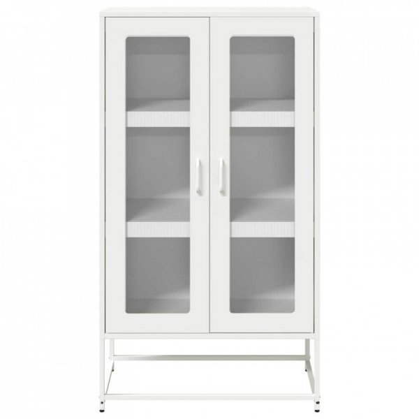 Komoda biała 68x39x123 cm stal