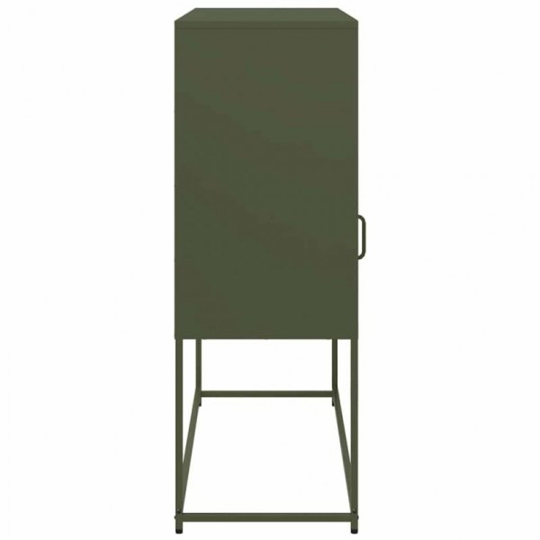Szafka, oliwkowa, 100,5x39x107 cm, stal walcowana na zimno