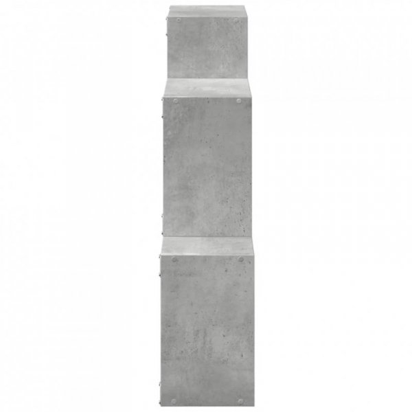 Półka ścienna, 78x18x71 cm, szarość betonu