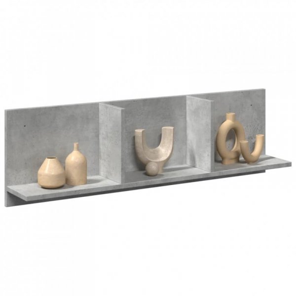 Półka ścienna, 100x16,5x30 cm, szary beton