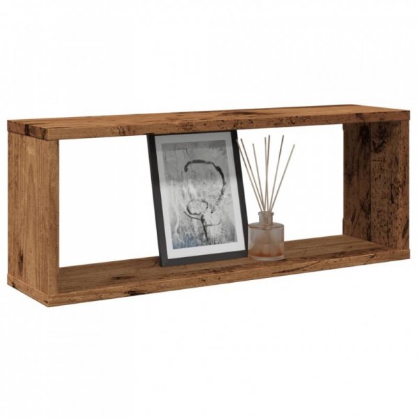 Półki ścienne kostki, 6 szt., stare drewno, 60x15x23 cm