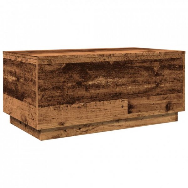 Stolik kawowy z oświetleniem LED, stare drewno, 90x50x40 cm