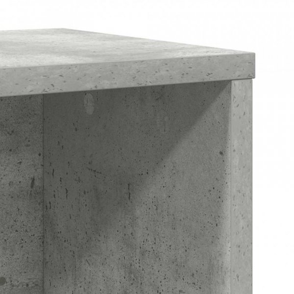 Regał, szarość betonu, 60x24x76,5 cm, materiał drewnopochodny
