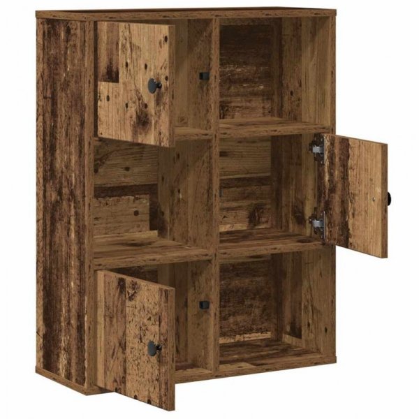 Regał, stare drewno, 60x24x76,5 cm, materiał drewnopochodny
