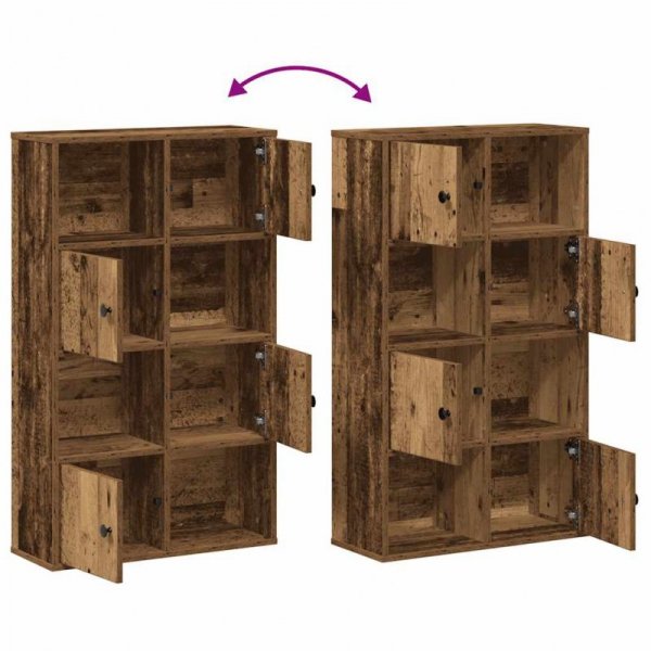 Regał, stare drewno, 60x24x101,5 cm, materiał drewnopochodny