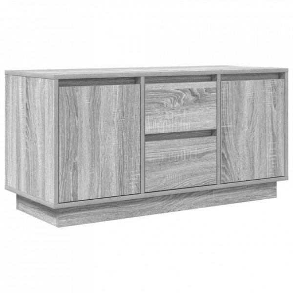 Szafka RTV z oświetleniem LED Szara Sonoma 100x41x50 cm