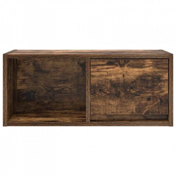 Szafki RTV 2 szt. Dąb wędzony 60x31x25,5 cm Drewno klejone