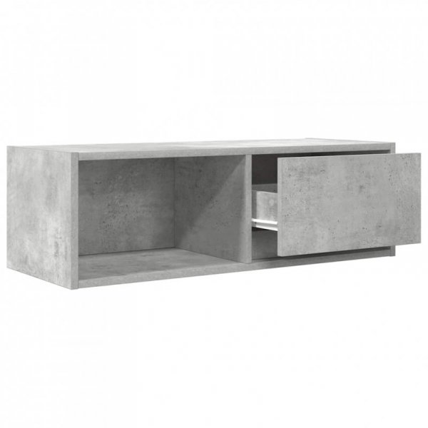 Szafki RTV 2 szt. Beton Szary 80x31x25,5 cm Drewno klejone