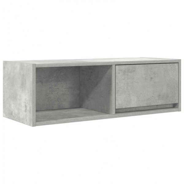 Szafki RTV 2 szt. Beton Szary 80x31x25,5 cm Drewno klejone