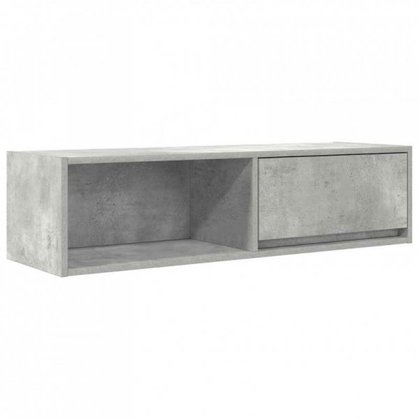 Szafki RTV 2 szt. Beton Szary 100x31x25,5 cm Drewno klejone