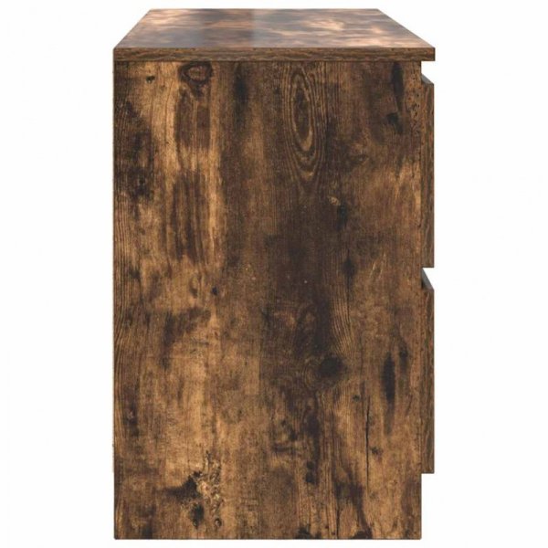 Szafka RTV Dąb wędzony 100x35x54 cm Drewno klejone
