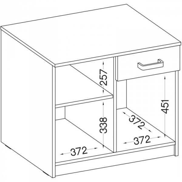 Komoda MALTIS MT22 jasny szary