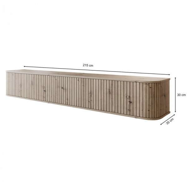 Komoda RTV wisząca ZYLIO 215 Dąb Artisan