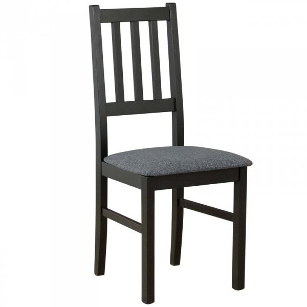 Czarne krzesło DK4 z grafitową tkaniną 8B