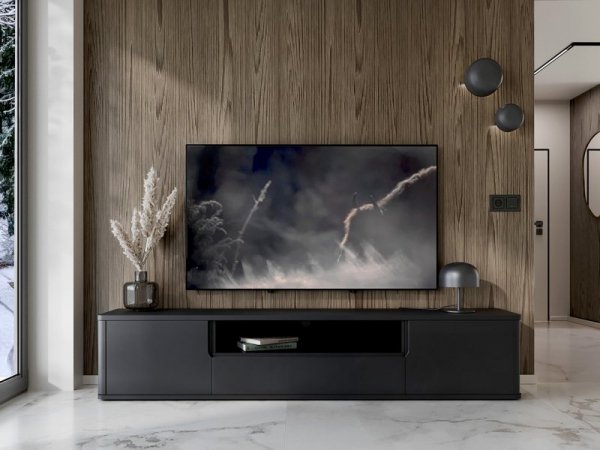 Komoda RTV wisząca RADIUS 180 czarny
