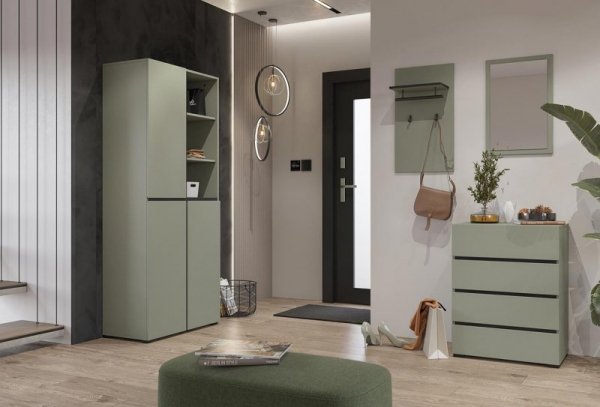 Garderoba CROSI 1 zielony / czarny