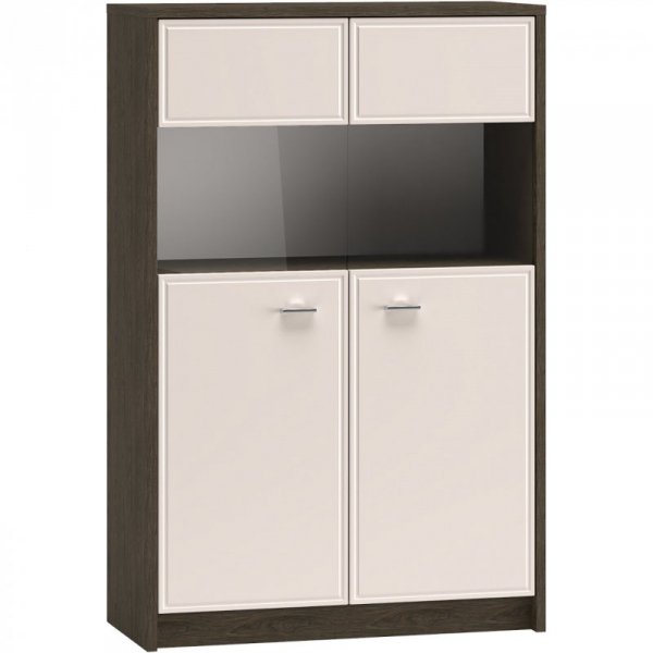 Meble do salonu AVANTI 1 dąb windmill ciemny / kaszmir połysk