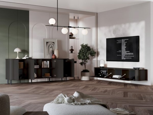 Meble do salonu AZELIO 2 czarny