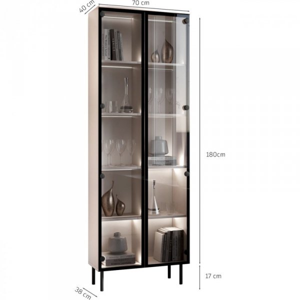 Witryna stojąca FIGO 04 kaszmir