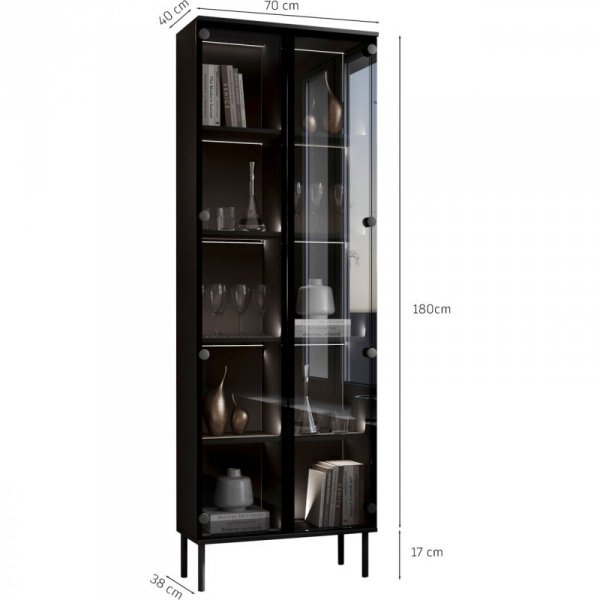 Witryna stojąca FIGO 04 czarny