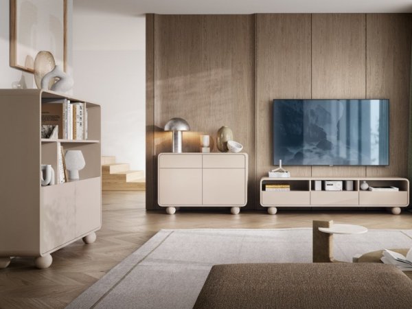 Szafka RTV 160 ROND 01 kaszmir