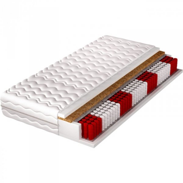 Materac 90x200 TORA multipocket kokos
