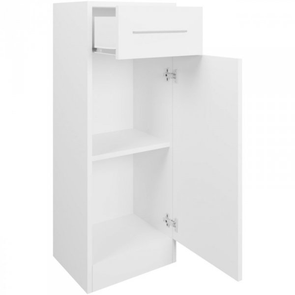 Meble do łazienki z lustrem SLIDO MINI dąb artisan / biały laminat