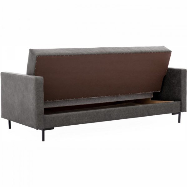 Sofa SELVA B manila dark grey czarny