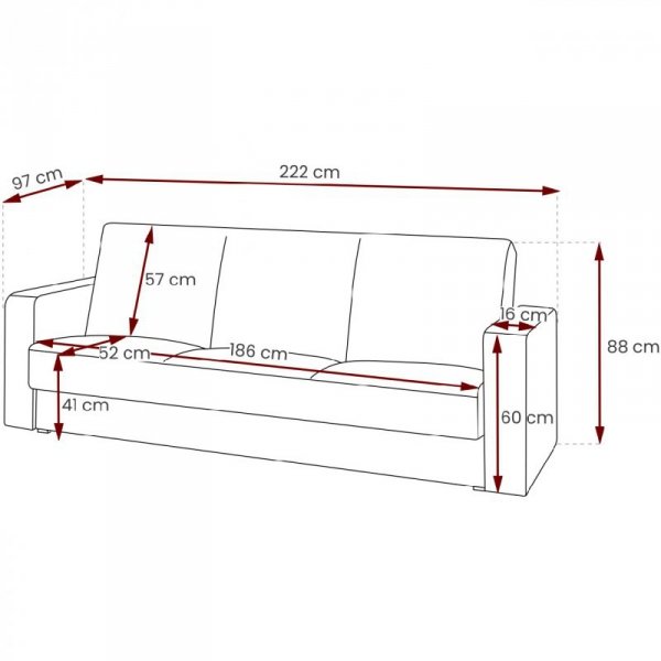 Sofa GORDI lux 02 + soft 66
