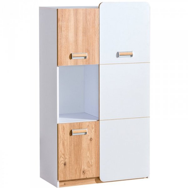Komoda LOREN LR5 biały / dąb nash