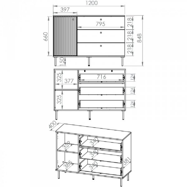 Komoda ALVARO 05 kaszmir