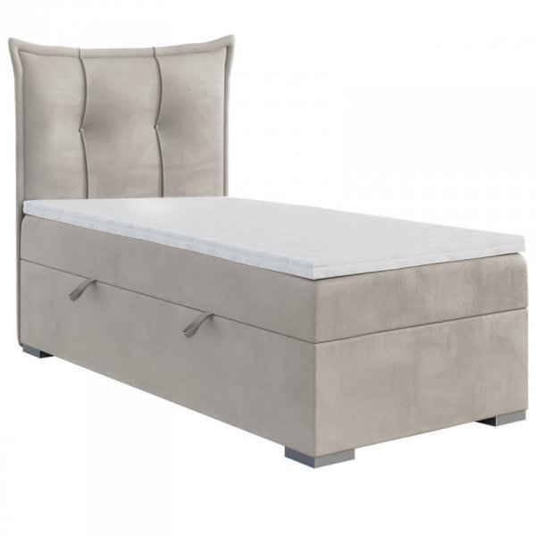 Łóżko kontynentalne MIRO 90x200 prawy magic velvet 2250