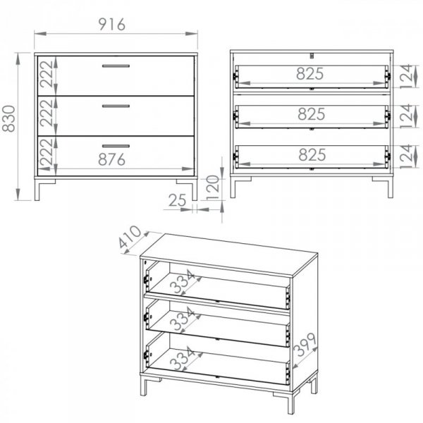 Komoda MEVIA 09 dąb artisan