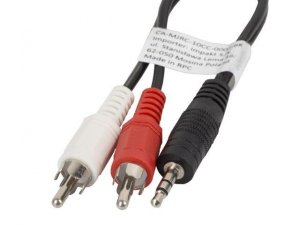 Kabel audio Lanberg stereo minijack - 2x Chinch M/M 0,2m