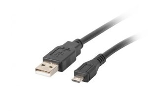 Kabel USB 2.0 Lanberg micro AM-MBM5P 0,5m czarny