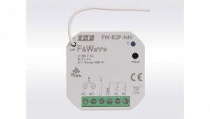 Dopuszkowy przekaźnik dwukanałowy braz przewodu N FiWave FW-R2P-NN