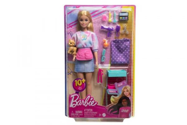 Barbie lalka Malibu stylistka z pieskiem HNK95 /4