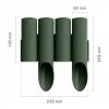 PALISADA OGRODOWA  STANDARD14,5CM*2,3MB ZIELONA (1 SZT)
