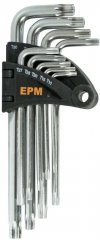 KOMPLET KLUCZY TORX TYP L T10-T50 9SZT. ŚREDNIE (1 KPL)