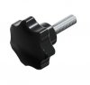 UCHWYT BAKELITOWY Z TRZPIENIEM CZARNY M12*30MM (1 SZT)