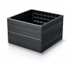 RABATA OGRODOWA BASE WOODY IBWS 756X756X250MM - ANTRACYT (1 SZT)