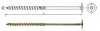 WKRĘT DO DREWNA Z KOŁNIERZEM NA TORX OCYNK ŻÓŁTY 8*400MM T40 (50 SZT)