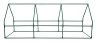 SZKLARNIA 240*90*90 CM, FOLIA PE 135G, METALOWA KONSTR (1 SZT)