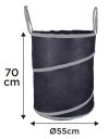 TORBA OGRODOWA 170 LITRÓW,DŁUGIE USZY, SKŁADANA, 180G/M2 (1 SZT)