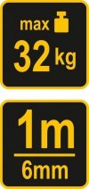WAGA SPRĘŻYNOWA 32KG Z MIARKĄ ZWIJANĄ (1 SZT)