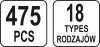 KOMPLET SPINEK SAMOCHODOWYCH MAZDA 475SZT (1 SZT)