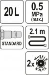 PNEUMATYCZNY NAPEŁNIACZ DO OLEJU 20L. (1 SZT)